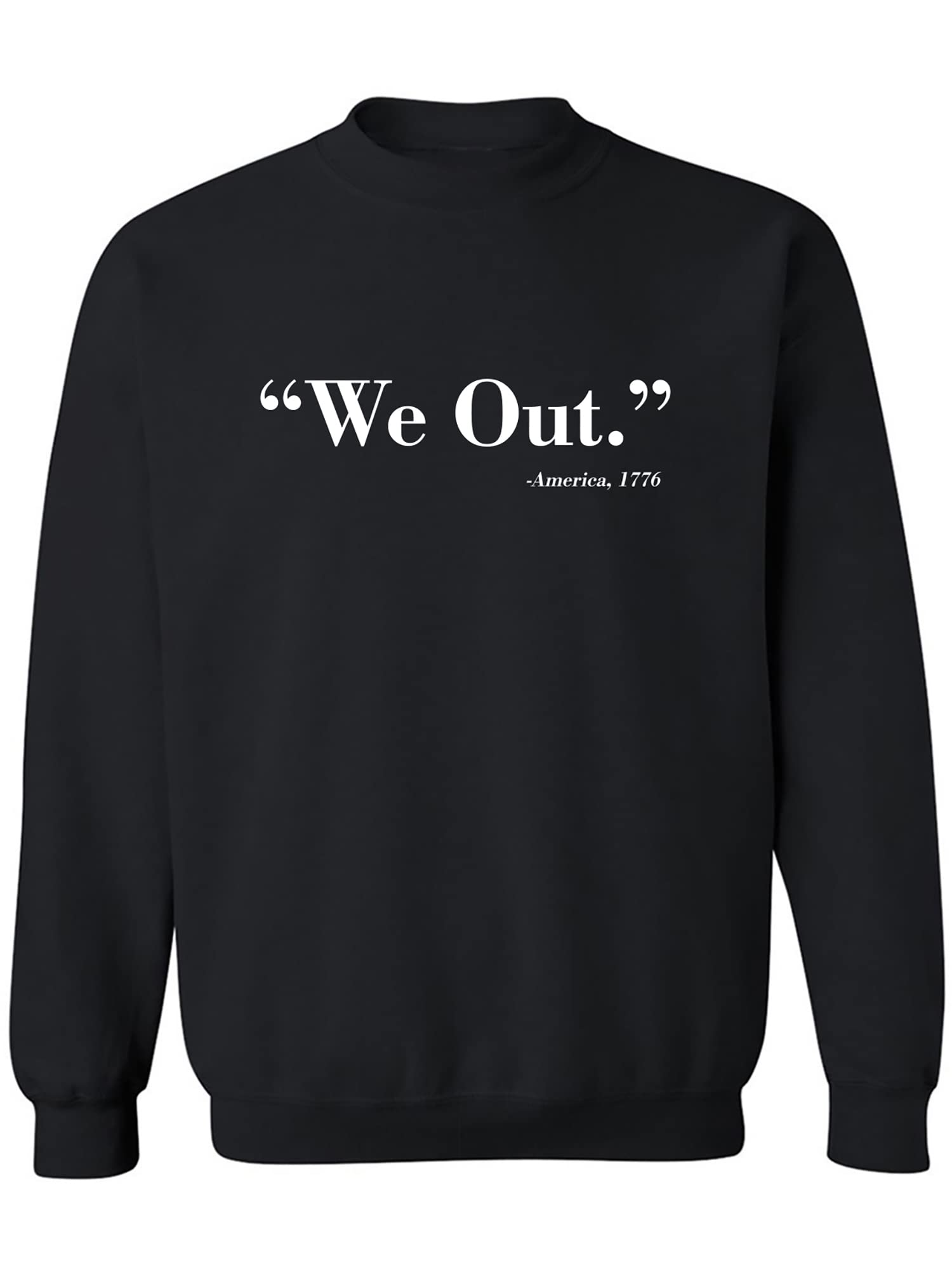 Zerogravitee We Out America 1776 Crewneck Sweatshirt - Patriotic Vintage Pullover Hoodie for Men & Women - Perfect for 4th of July, Independence Day & Casual Wear
