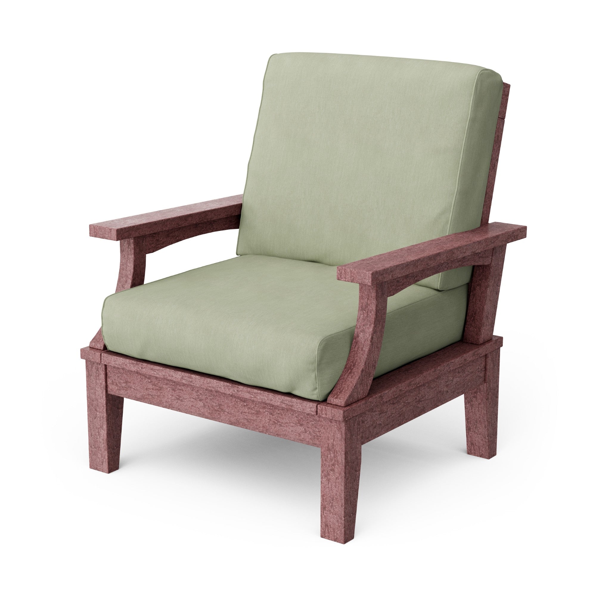 Heritage Deep Seating Patio Chair with Weather-Resistant Cushions - Outdoor Lounge Furniture for Garden, Poolside & Backyard Relaxation