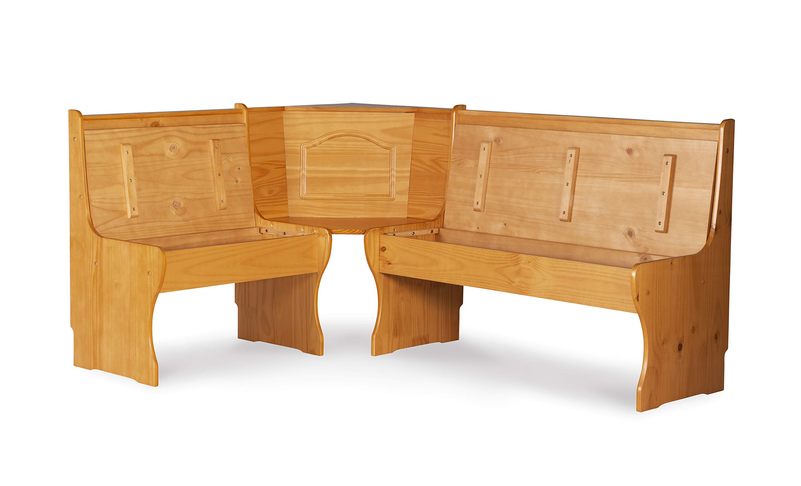 Linon Chelsea Kitchen Corner Unit with Cushion Set - Space-Saving Kitchen Island Seating for Small Homes & Apartments
