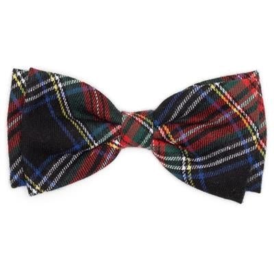 Black Stewart Plaid Bow Tie for Men - Classic Tartan Pattern Formal Accessory - Perfect for Weddings, Proms, and Special Occasions