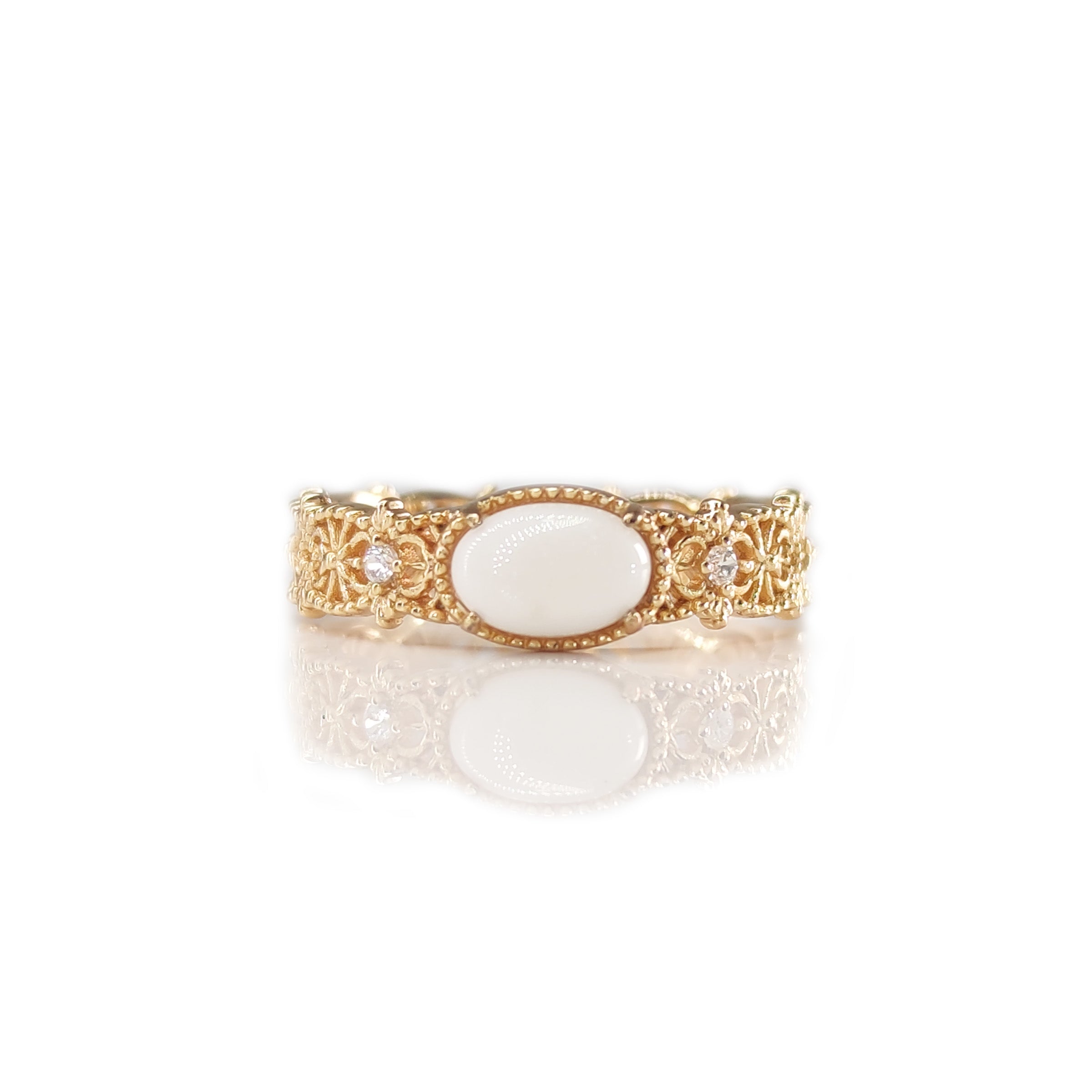 Lace Reverie Breastmilk Ring - Elegant Nursing Jewelry for Breastfeeding Moms - Perfect for Maternity Photos, Baby Showers & Nursing Gifts