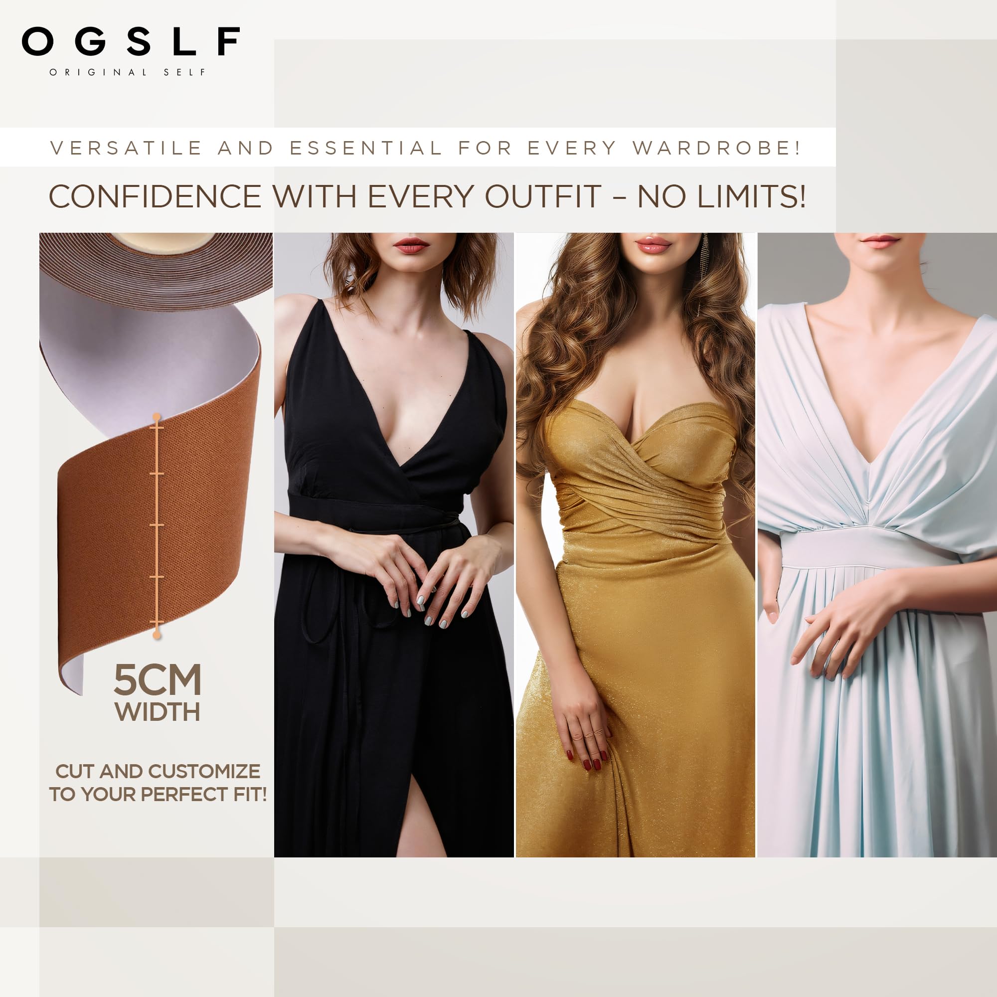 Boob Tape for Breast Lift - Body Tape & Bra Lift Support for Large Bust - Nipple Tape & Boobytape for All-Day Comfort - Perfect for Dresses, Backless Outfits & Special Occasions