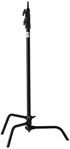 Kupo 40 Inch Heavy Duty Master C Stand with Sliding Leg - Professional Photography & Video Studio Equipment - Perfect for Lighting, Backdrops, and Reflectors (Black)