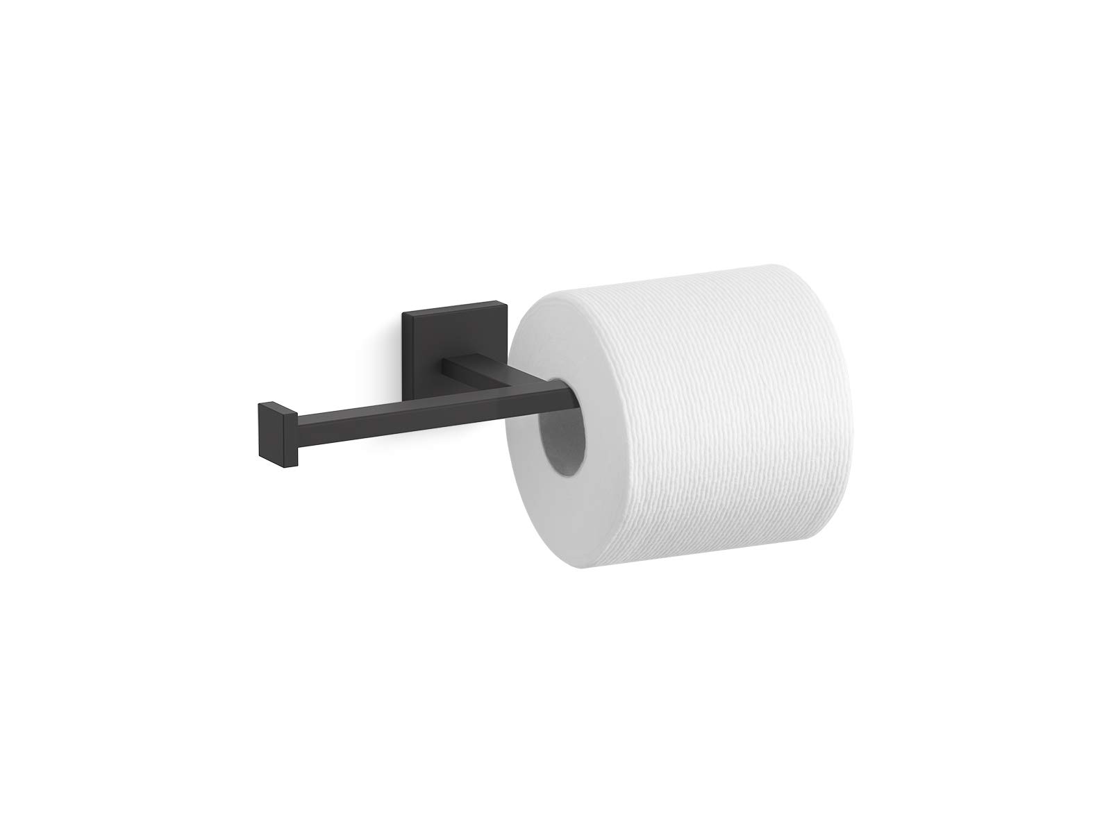 KOHLER Square Double Toilet Paper Holder - Brushed Nickel Bathroom Tissue Dispenser - Wall Mounted for Bathroom, Powder Room & Guest Toilet