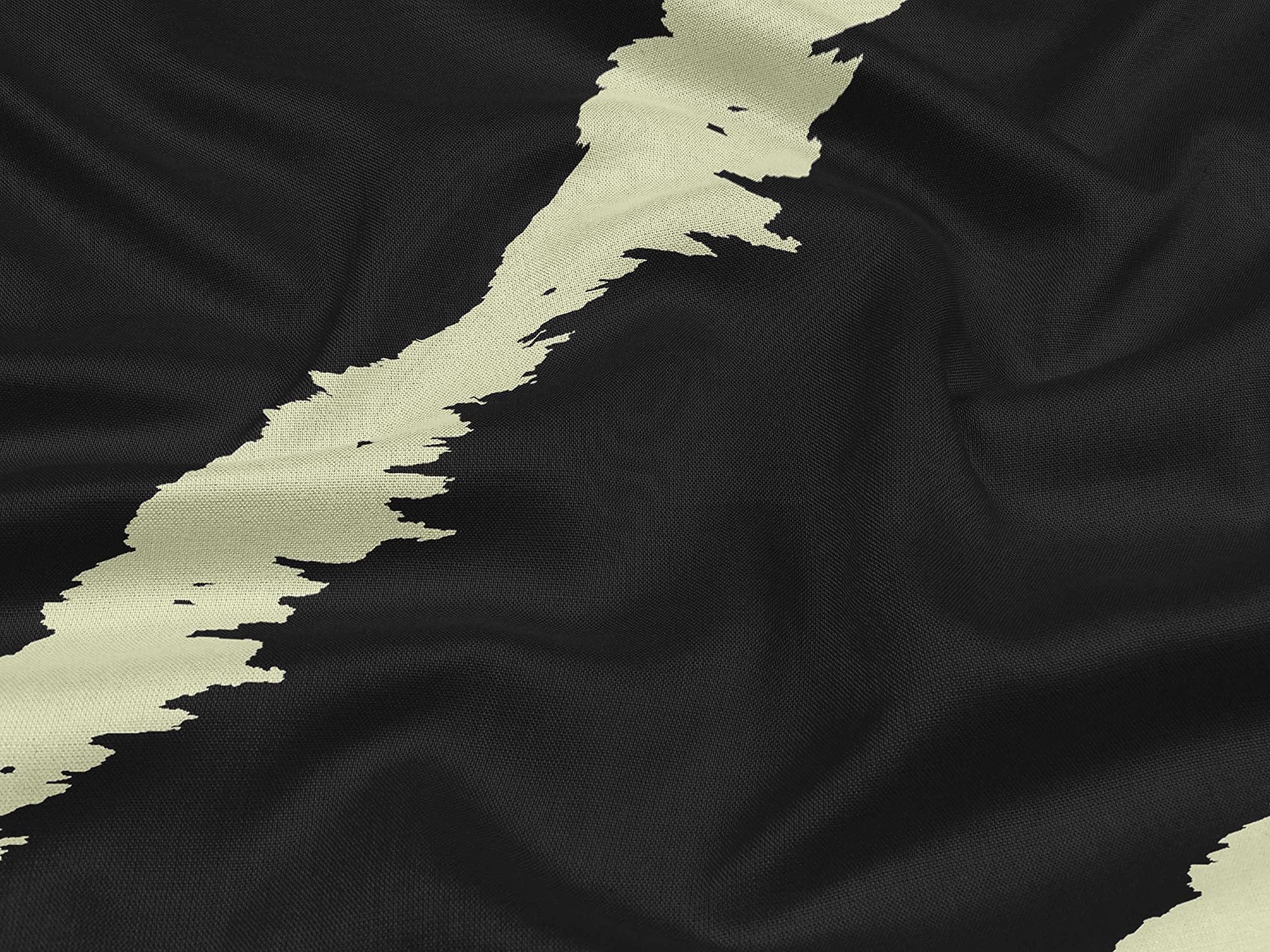 oneOone Rayon Black Stripe Fabric by The Yard - 56 Inch Wide Printed Sewing Material for DIY Clothing, Dresses, Skirts & Home Decor Projects