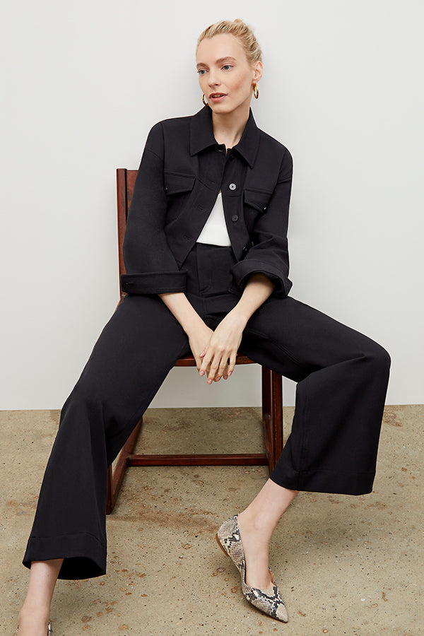 Milo Wide Leg Eco-Friendly Jeans for Women - Sustainable Black Denim Pants - Perfect for Casual Wear, Office Outfits & Street Style Fashion