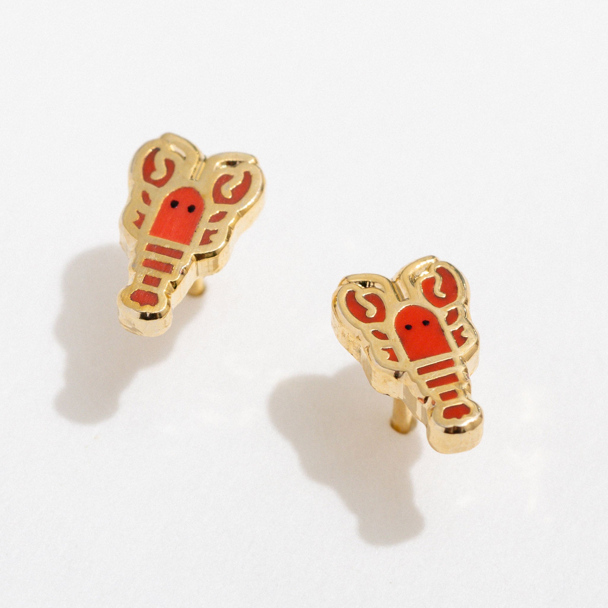 Lobster Stud Earrings for Women - Sterling Silver Hypoallergenic Pierced Earrings - Perfect for Casual Wear, Date Nights & Gifts