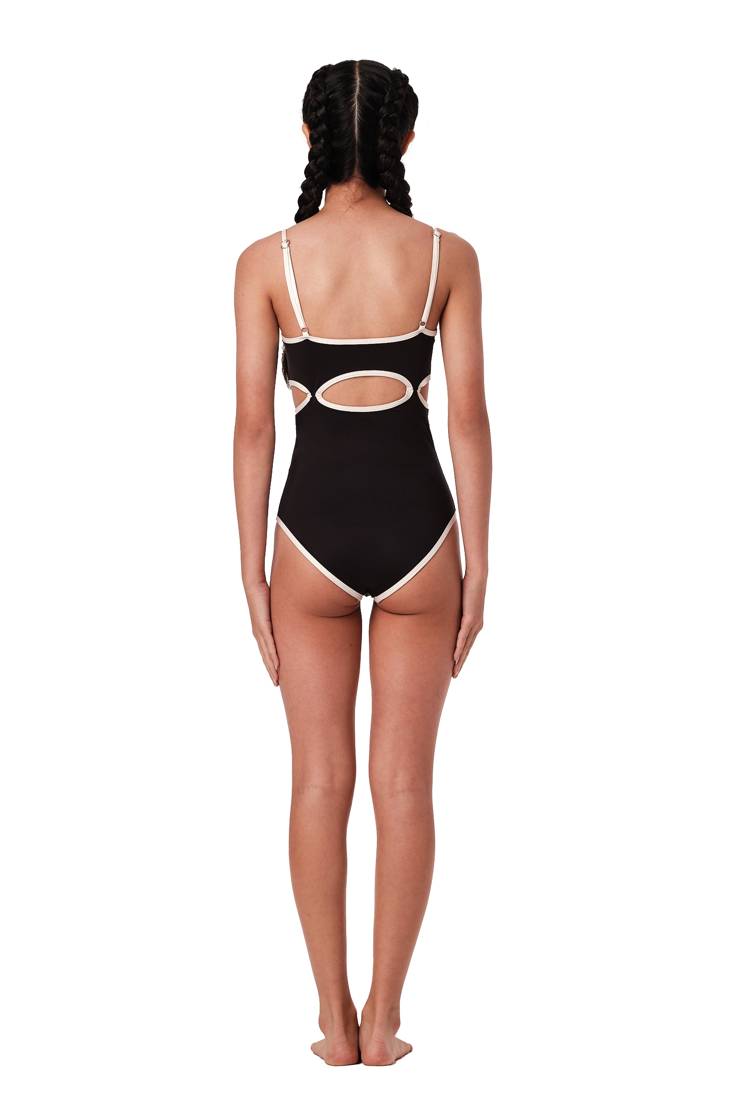 Holy Chic Black One Piece Swimsuit - Sexy High Waisted Bathing Suit for Women, Perfect for Beach, Pool, and Summer Vacation
