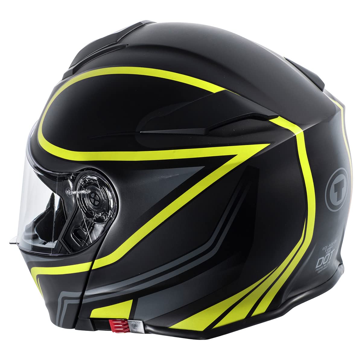 TORC T28 Unisex Full Face Motorcycle Helmet with Graphic Vapor Design - DOT Approved for Men & Women - Ideal for Street Biking, Cruising and Motorcycle Enthusiasts