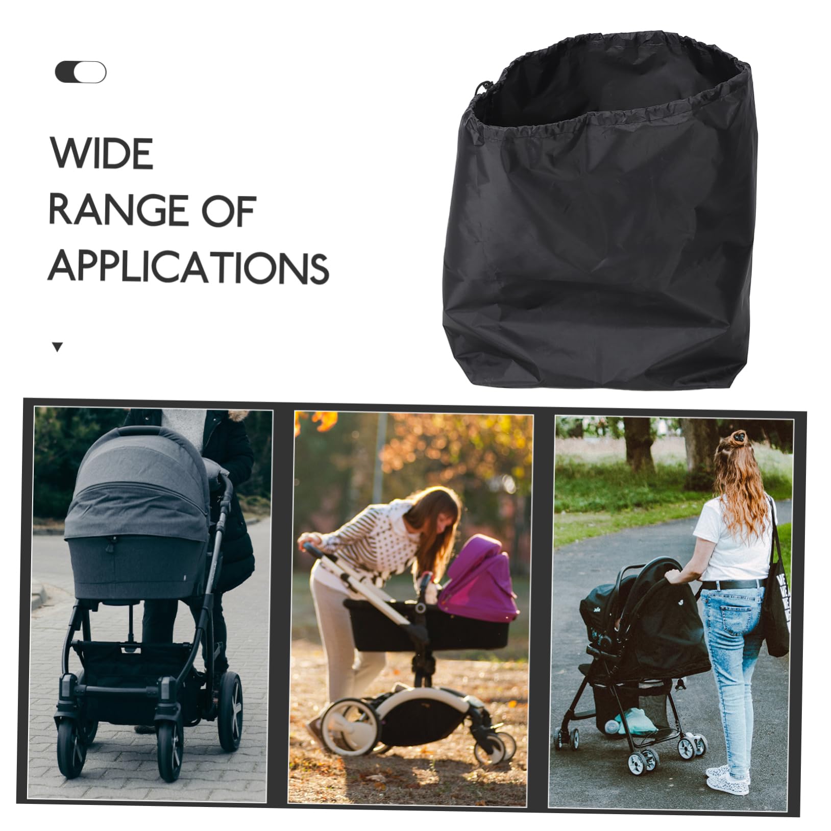 Yardenfun Universal Stroller Travel Bag - 210D Durable Encrypted Fabric, Black - Fits Most Car Seats & Strollers - Perfect for Air Travel, Road Trips & Daily Use