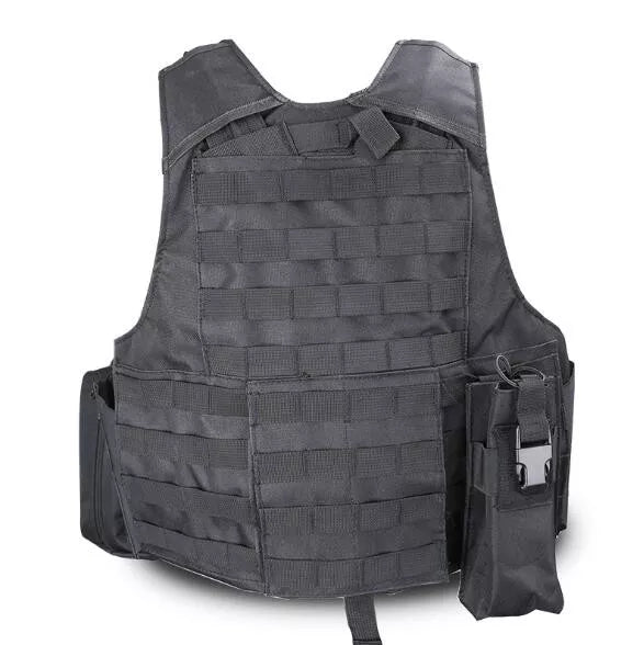 1000D Nylon MOLLE System Tactical Vest - Military Grade Ghost Plate Carrier for Airsoft, Hunting & Outdoor Adventures