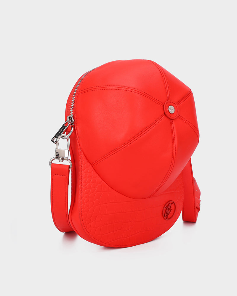 Red Baseball Cap Design Bag - Stylish & Trendy Hat Storage for Sports Fans | Perfect for Travel, Gym & Daily Use