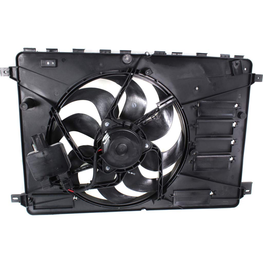 Volvo S60 Radiator & A/C Condenser Fan Assembly 2011-2018 - Compatible with 2.0L & 2.5L Engines, Includes Fan Control Module (Replaces VO3115113, 31368867-3) - Perfect for Cooling System Repair & Maintenance