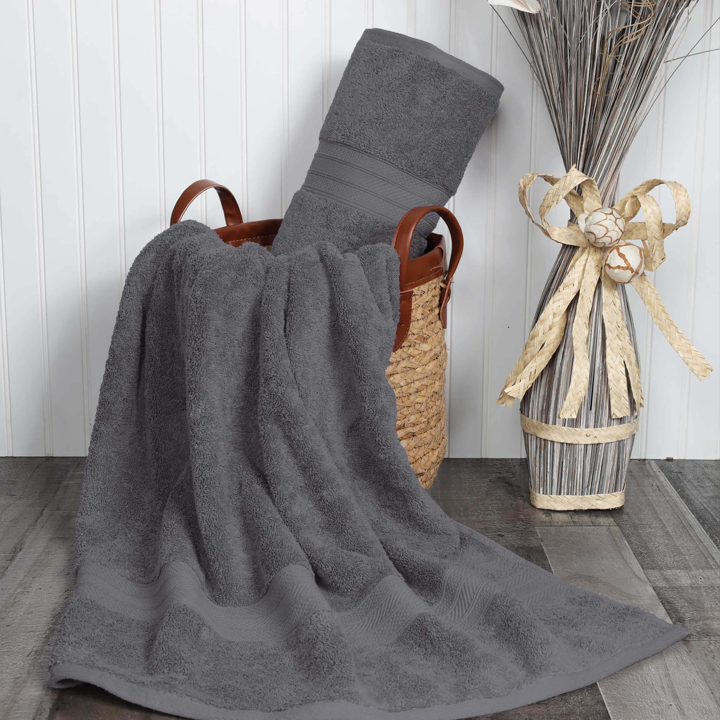 Premium Atlas Cotton Absorbent Heavyweight 2-Piece Bath Sheet Set - Ultra Soft & Quick-Drying Towels for Spa, Gym, and Luxury Bathroom Use