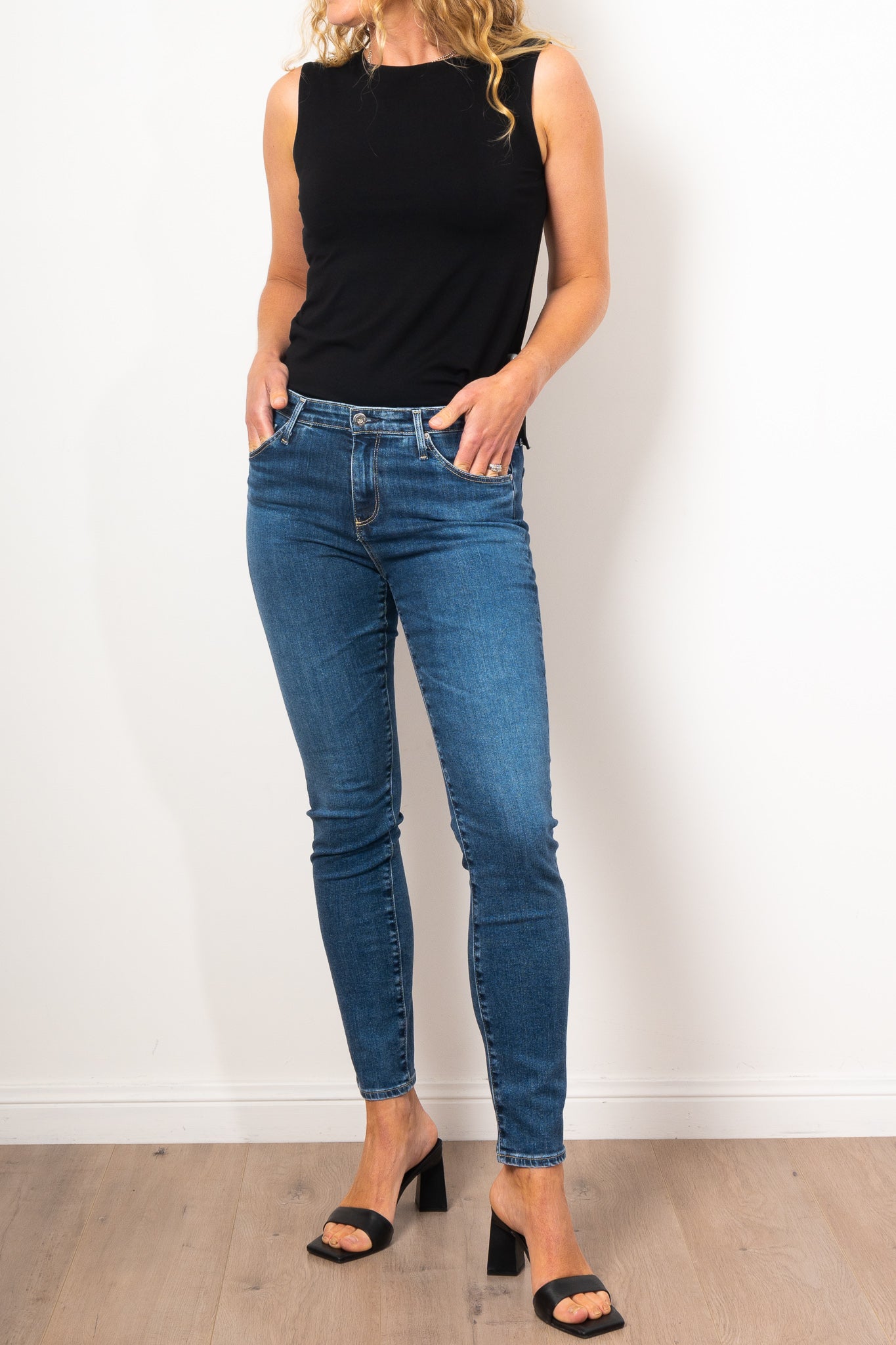 AG Jeans Prima Jean Goldrush - High Waist Stretch Denim for Women | Perfect for Casual Wear, Date Night & Everyday Comfort