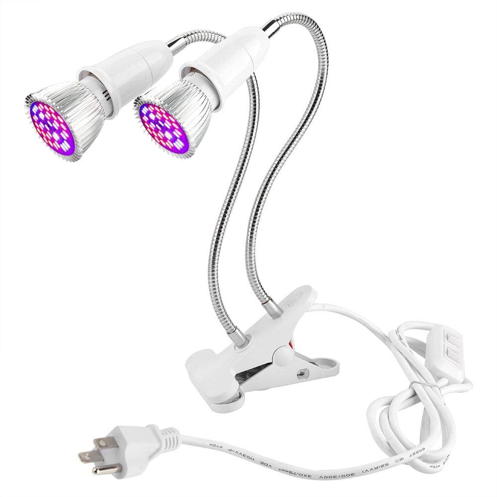 Yosoo Dual LED Plant Grow Light - 56 LED 120° Flexible Double Switch Desk Grow Lamp for Indoor Plants, Hydroponics, Potted Plants & Greenhouse Gardening | Perfect for Home Office, Kitchen Herb Garden & Plant Seedlings