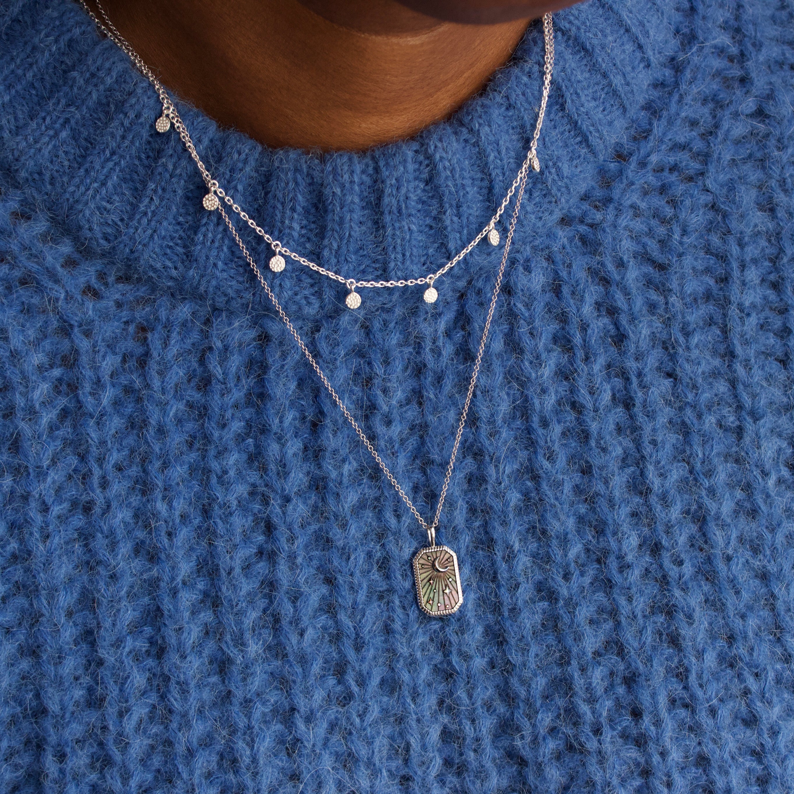 Mini Hanging Coin Necklace - Dainty Gold & Silver Layering Necklace for Women - Perfect for Everyday Wear, Gift Giving & Boho Fashion