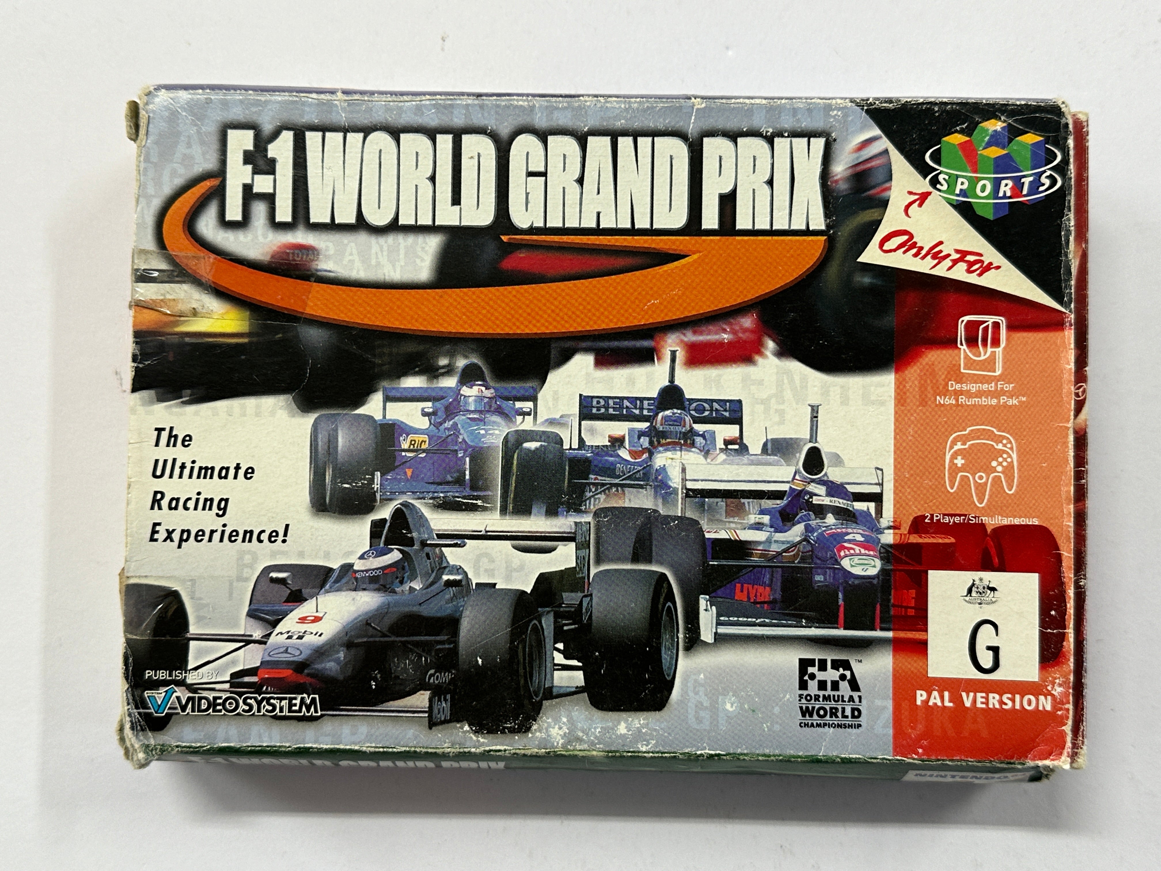 F1 World Grand Prix Complete In Box - Authentic Racing Game for PlayStation - Perfect for Racing Enthusiasts & Collectors