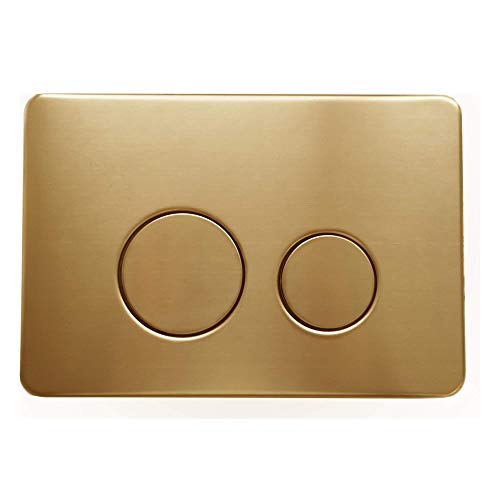Satin Brass Round - Push Plates (Metal)