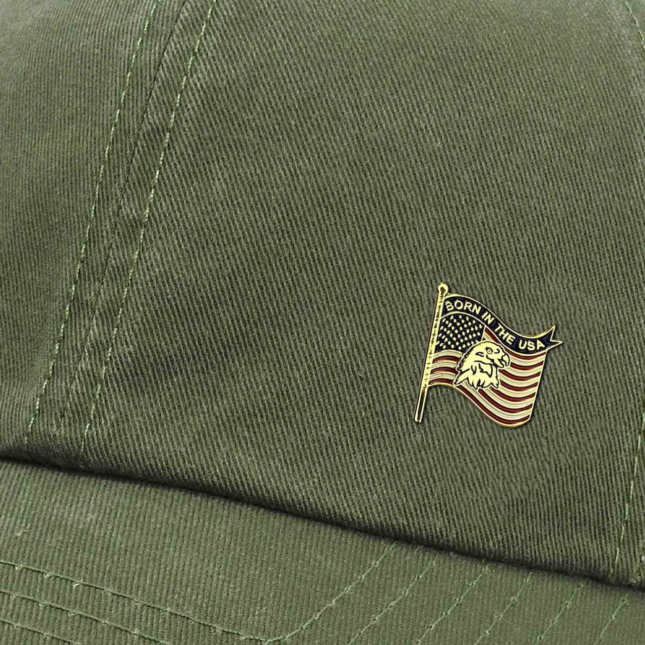 USA Flag Lapel Pin with Eagle Design - Patriotic American Accessory for Suits, Hats & Bags - Perfect for Veterans Day, 4th of July & Political Events