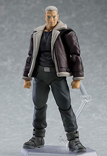 Max Factory Ghost in The Shell Stand Alone Complex: Batou S.A.C. Version Figma Action Figure - Collectible Anime Toy for Fans & Display - Perfect for Home Decor, Office Display, and Anime Collections