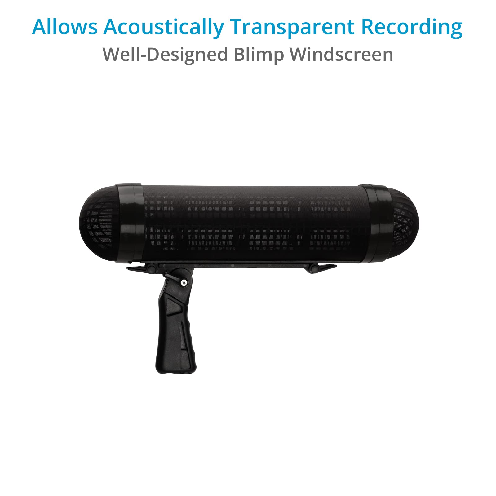 PROAIM 12ft Carbon Fiber Boom Pole with 40cm R Blimp Windscreen - Lightweight Microphone Boom for Professional Audio Recording - Perfect for Film, Podcast & Studio Use (BP12C-BMP40R)