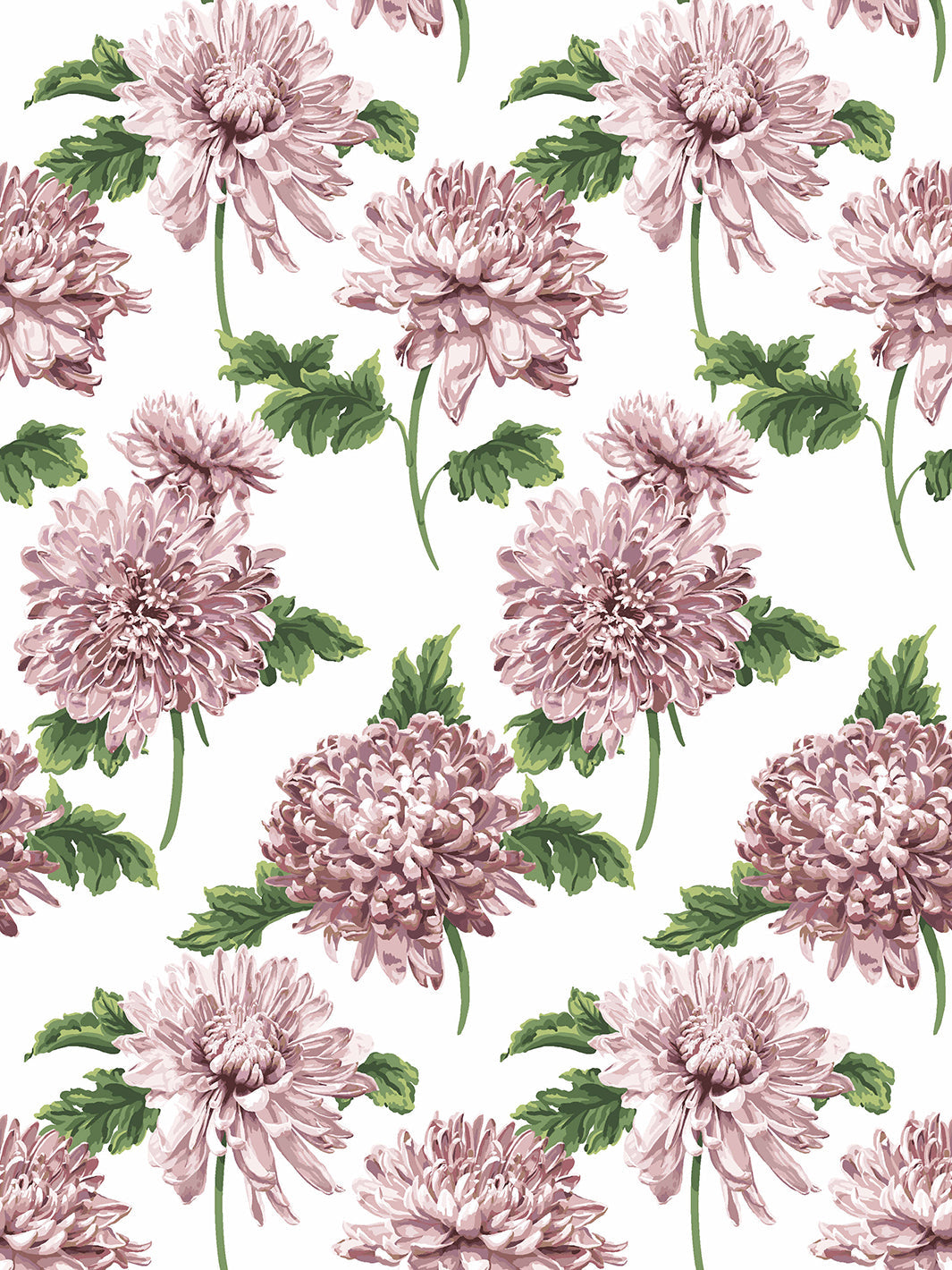 Sarah Jessica Parker 'Mums for Marion Small' Floral Wallpaper - Elegant Powder Blue Design for Nursery, Bedroom & Home Decor