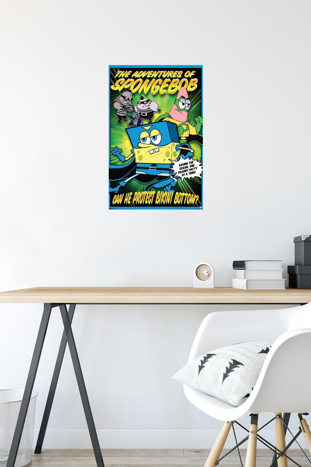 Trends International Nickelodeon SpongeBob SquarePants Funny Wall Poster - 14.725 x 22.375 Inches, Premium Unframed Home Decor for Kids Room, Living Room, or Office