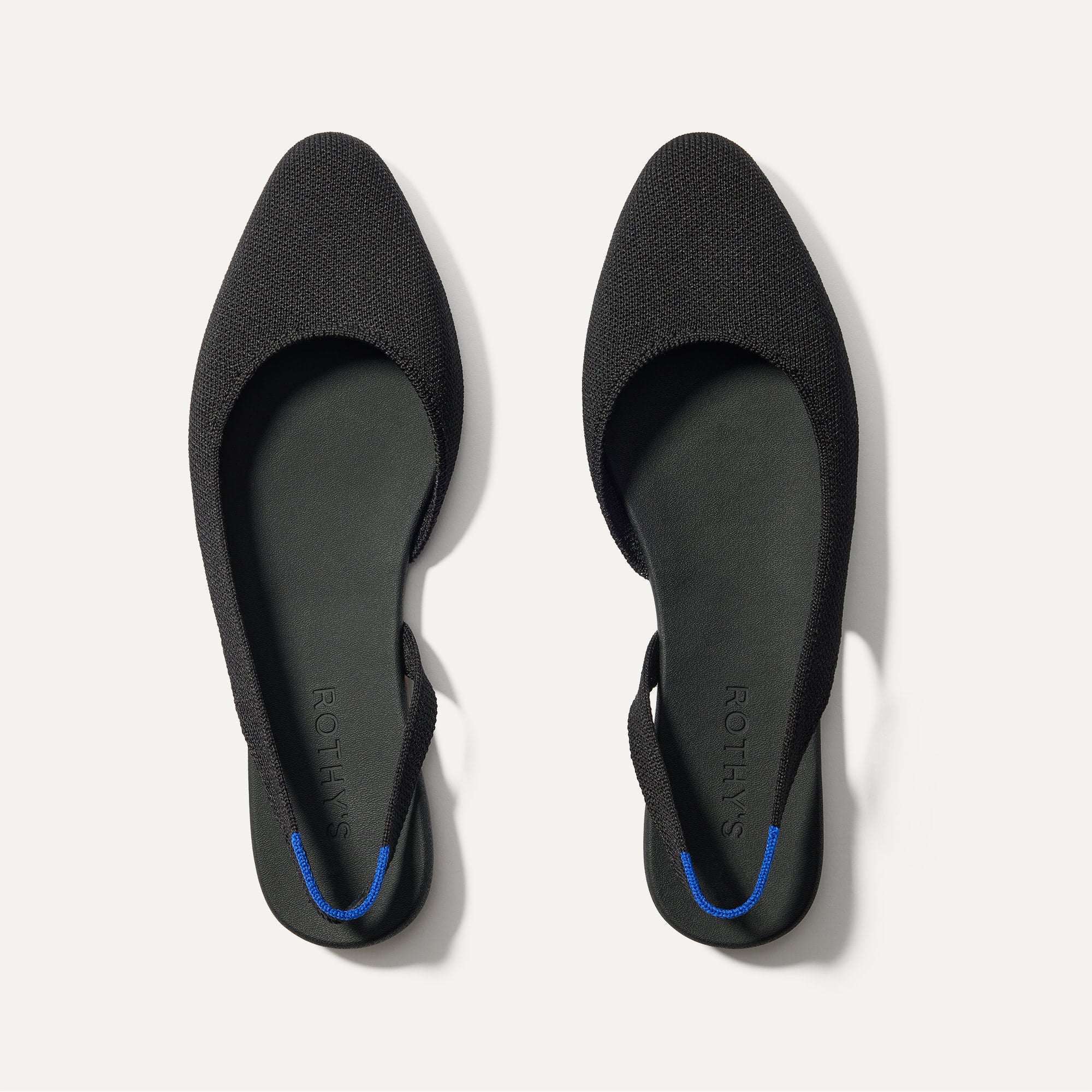 Almond Slingback Black Heels - Women's Comfortable Low Block Heel Sandals for Casual Wear, Office & Date Night