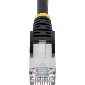 Premium 7m CAT6a Ethernet Cable - Black LSZH (Low Smoke Zero Halogen) - 10GbE 500MHz 100W PoE++ - Snagless RJ45 with Strain Relief - S/FTP High-Speed Network Patch Cord - Perfect for Home Office, Gaming & Server Rooms