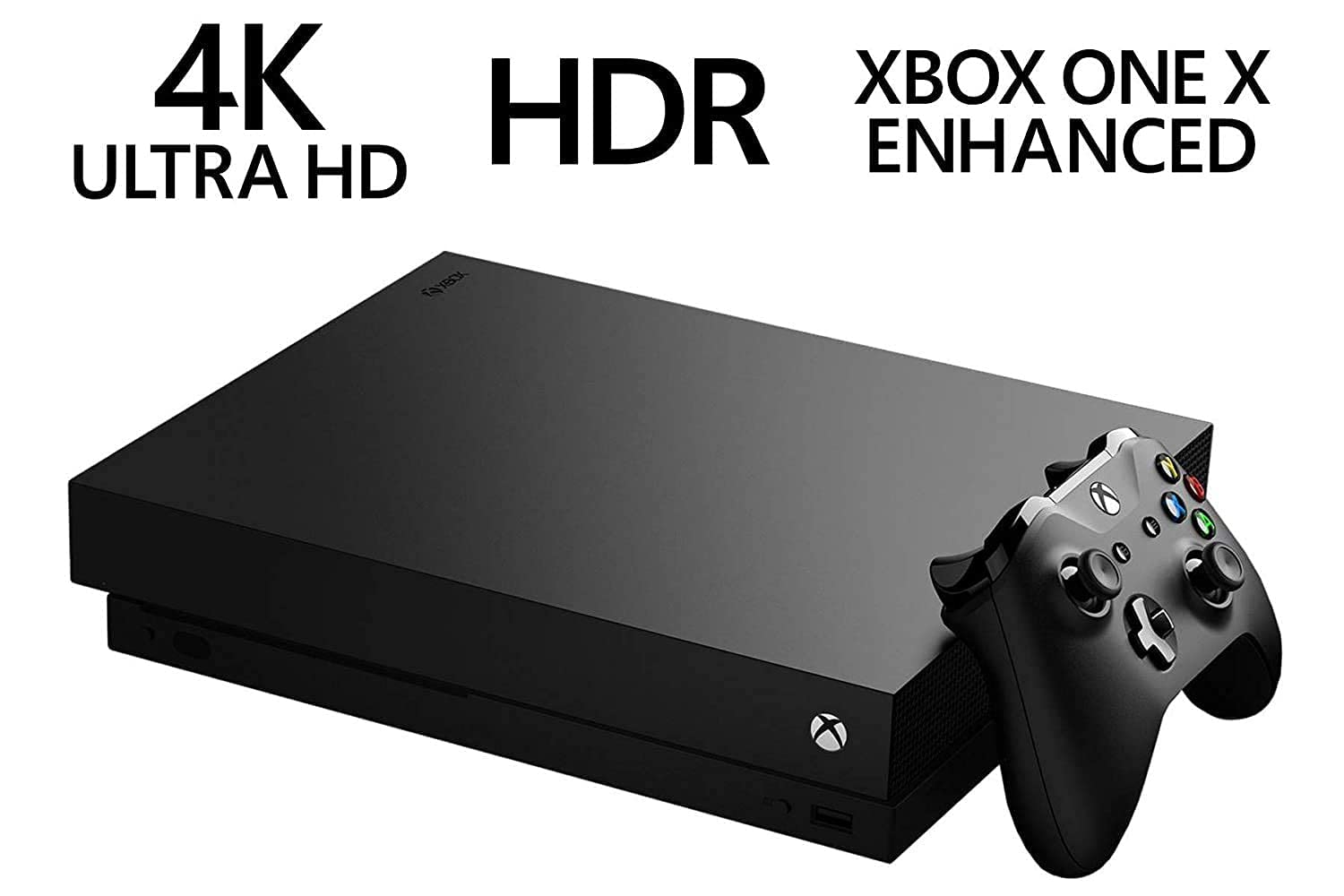 Refurbished Xbox One X 1TB Gaming Console with Wireless Controller - Premium 4K UHD Gaming Experience for Home Entertainment & Multiplayer Fun