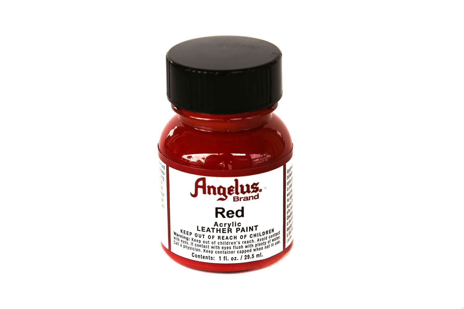 Angelus Red Acrylic Leather Paint - Premium Leather Dye for Shoes, Bags & Accessories - Perfect for DIY Leather Repair & Customization