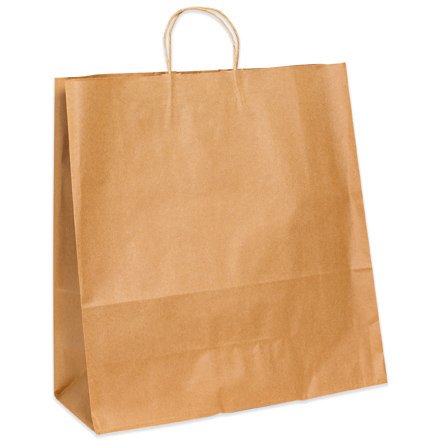 Eco-Friendly 18x7x18.75 Inch Kraft Paper Shopping Bags - Bulk Brown Grocery Bags for Retail Stores, Boutiques & Gift Packaging (Pack of 50) | Perfect for Parties, Weddings & Sustainable Shopping