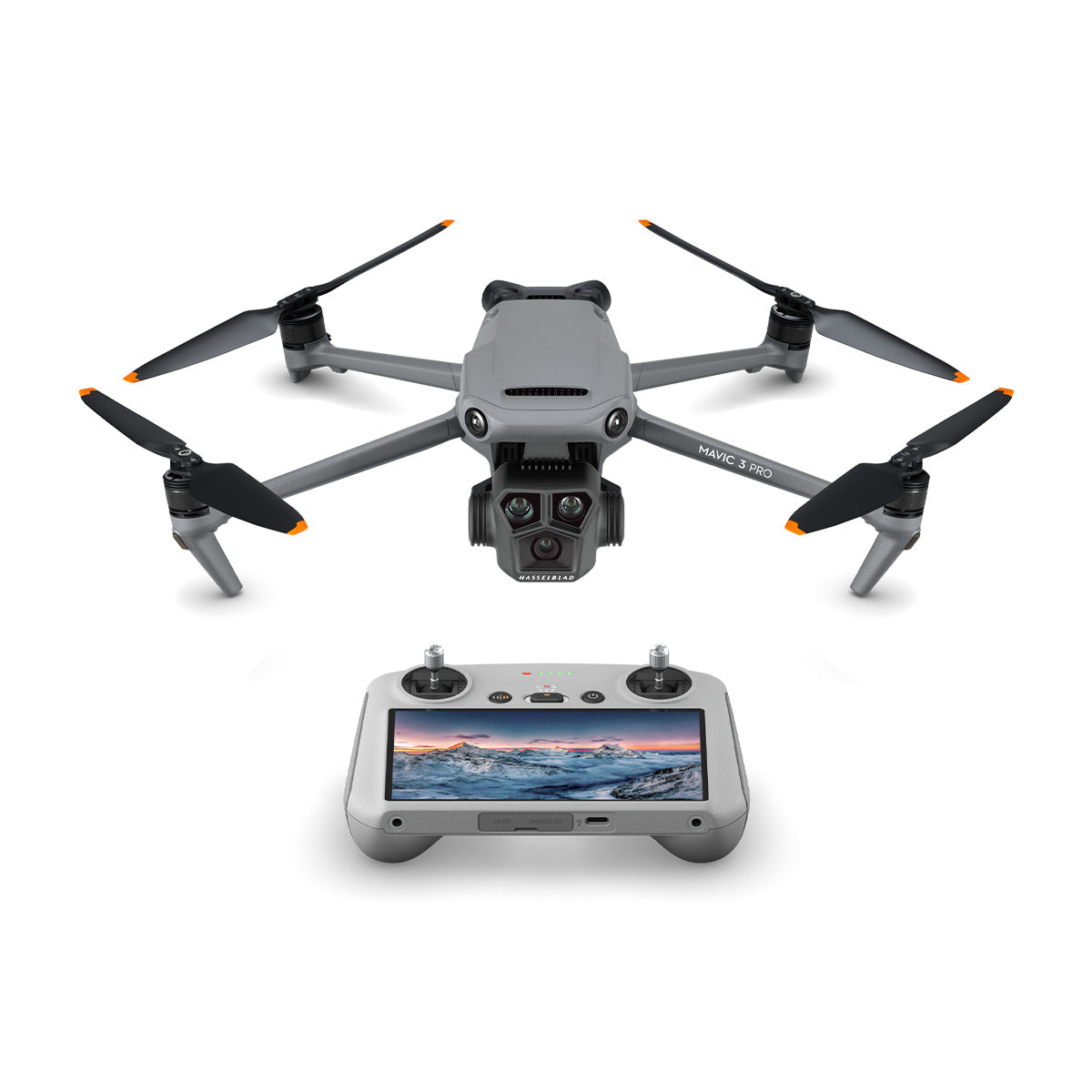DJI Mavic 3 Pro Drone with RC Controller - 4K Camera, 46 Mins Flight Time, Omnidirectional Obstacle Sensing | Fly More Combo with Extra Batteries & Charger | Perfect for Aerial Photography, Travel Vlogging & Outdoor Adventures