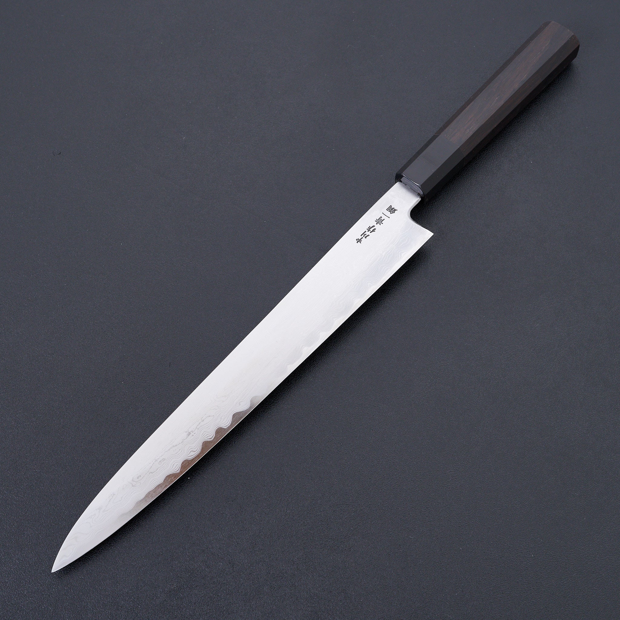 Premium Hatsukokoro Satoshi Nakagawa Blue #1 Damascus Sujihiki Knife 270mm - Japanese Chef Knife for Slicing Meat, Sushi & Precision Cutting - Perfect for Professional Chefs & Home Cooks