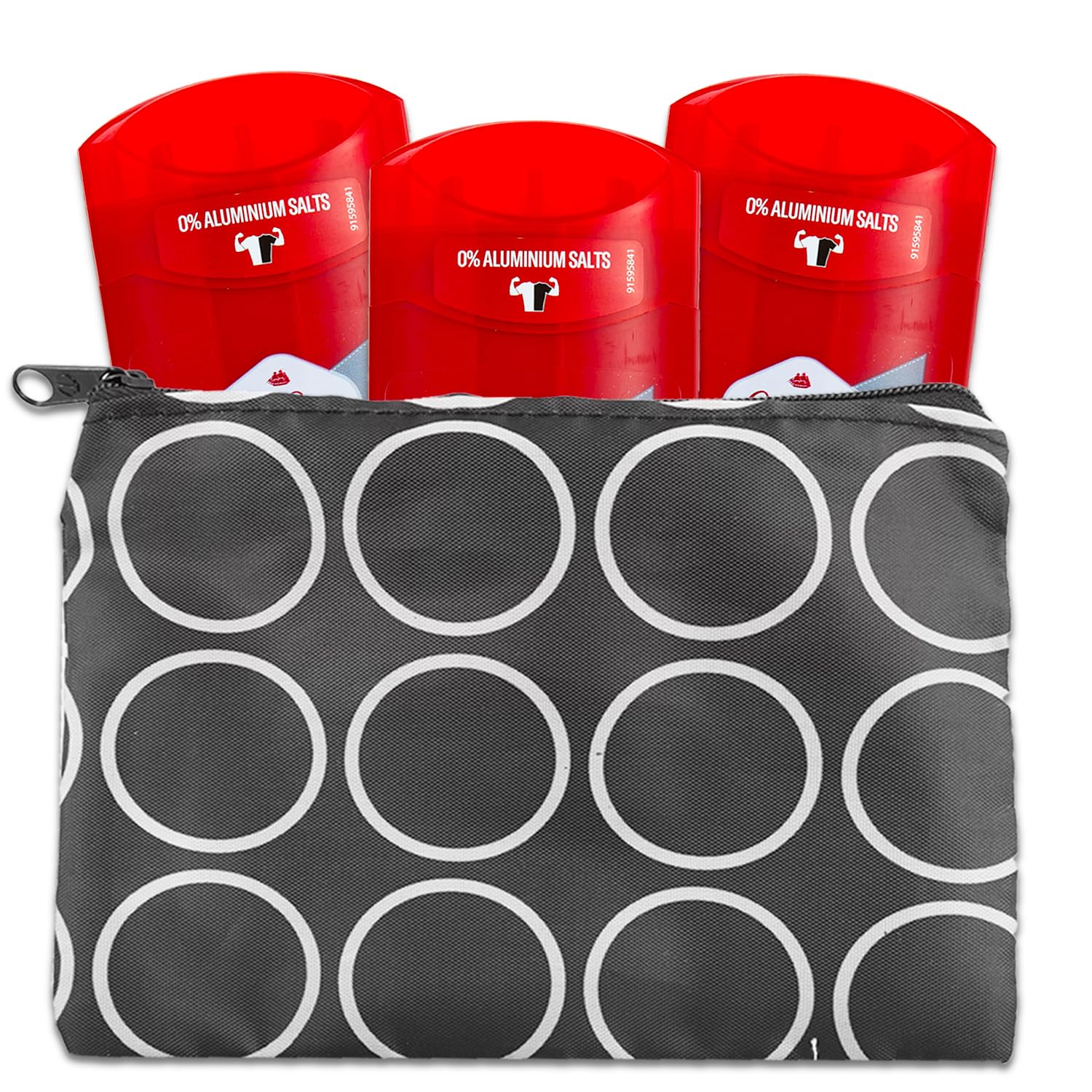 Old Spice Original Deodorant Travel Size Set - 3 Pack Invisible Solid Antiperspirant for Men (1.69 Oz Each) with Free Travel Pouch | Fresh Scent, Long-Lasting Protection | Perfect for Gym, Travel & Everyday Use