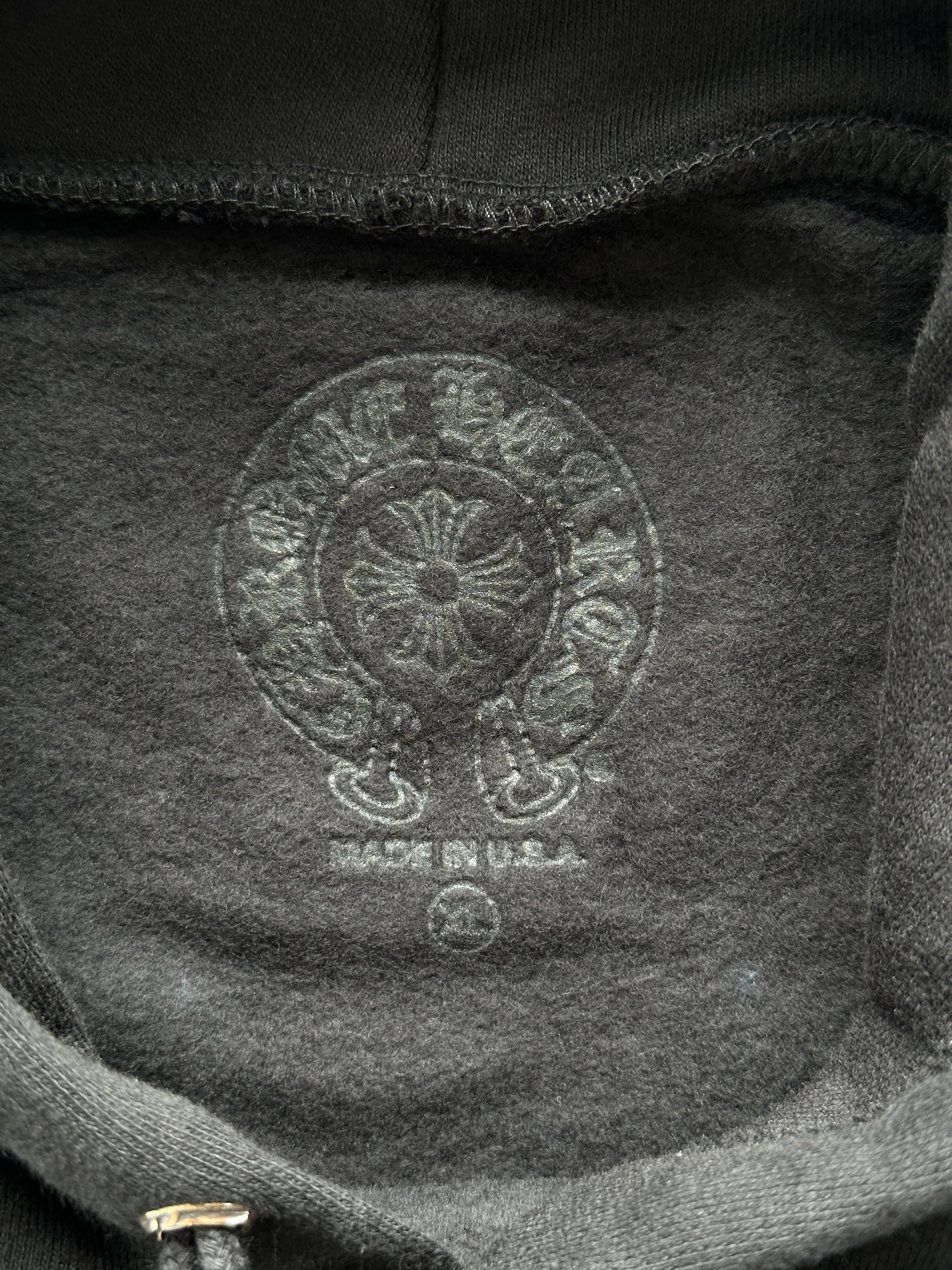 Chrome Hearts Black & White Miami Horseshoe Logo Hoodie - Stylish Streetwear for Men & Women | Perfect for Casual Outfits, Urban Fashion, and Everyday Wear