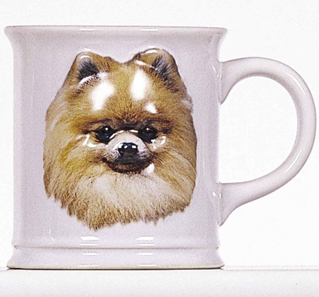 Handcrafted Pomeranian Dog Ceramic Coffee Mug - Cute Puppy Design for Tea & Hot Drinks - Perfect Gift for Dog Lovers & Home Decor