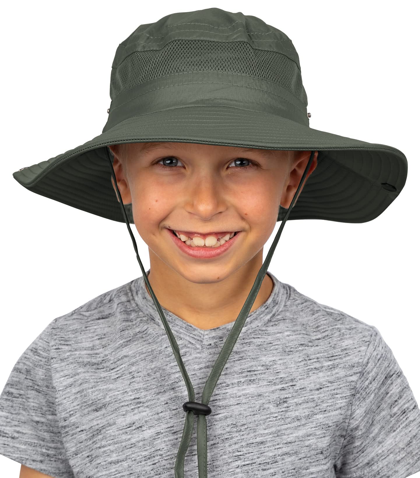 GearTOP UPF 50+ Kids Sun Hat - UV Protection Bucket Hat for Boys & Girls - Lightweight Sun Hats for Camping, Fishing, Safari, Beach & Outdoor Activities