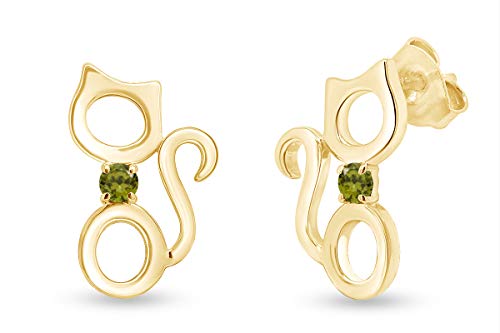 Yellow Gold Over - Simulated Peridot