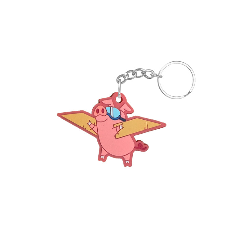 Flying Pig Keychain - Cute & Unique Piggy Key Ring for Keys, Gifts, and Accessories - Perfect for Everyday Use, Gifts, and Travel