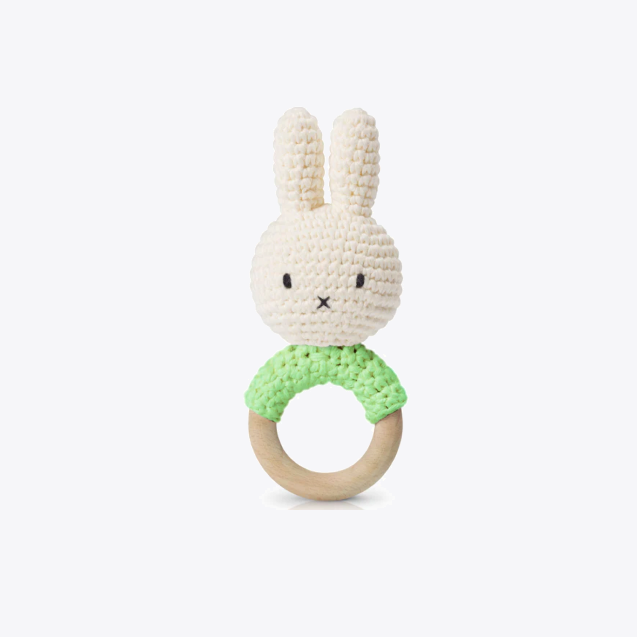 Miffy Baby Teether - BPA-Free Green Soothing Teething Toy for Infants & Toddlers - Perfect for Home, Travel & Daycare Use