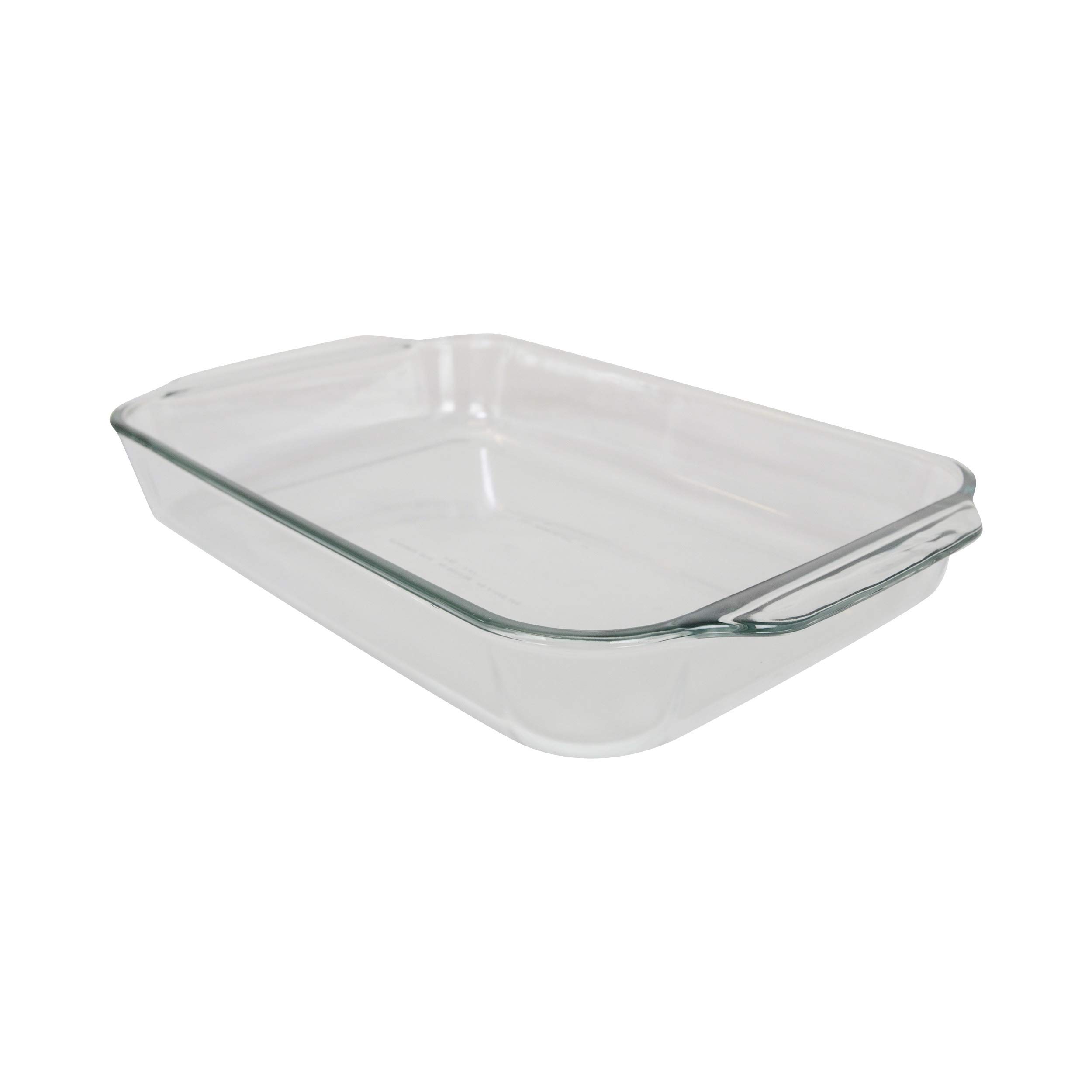 Pyrex 4-Piece 4.5L Basics Oblong Glass Baking Dish Set with 4 Red Lids - Made in USA - Perfect for Casseroles, Lasagna & Meal Prep