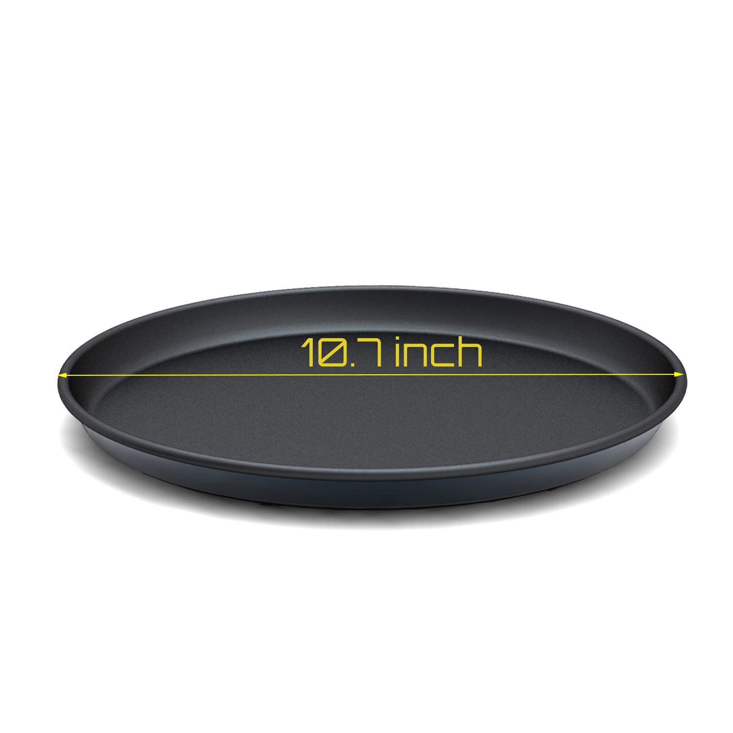 10-Inch Universal Microwave Crisper Pan - Browning Tray & Crispy Plate for Reheating Frozen Pizza, Chicken Nuggets, French Toast | Perfect for Quick Meals, Snacks & Leftovers | Microwave-Safe Cookware for Crispy Results