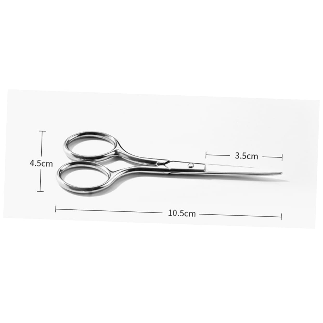 Beavorty 2-Pack Straight Scissors - Professional Small Cosmetic Scissors for Nose Hair Trimming, Beard Grooming & Pruning | Perfect for Personal Grooming, Salon Use & DIY Projects