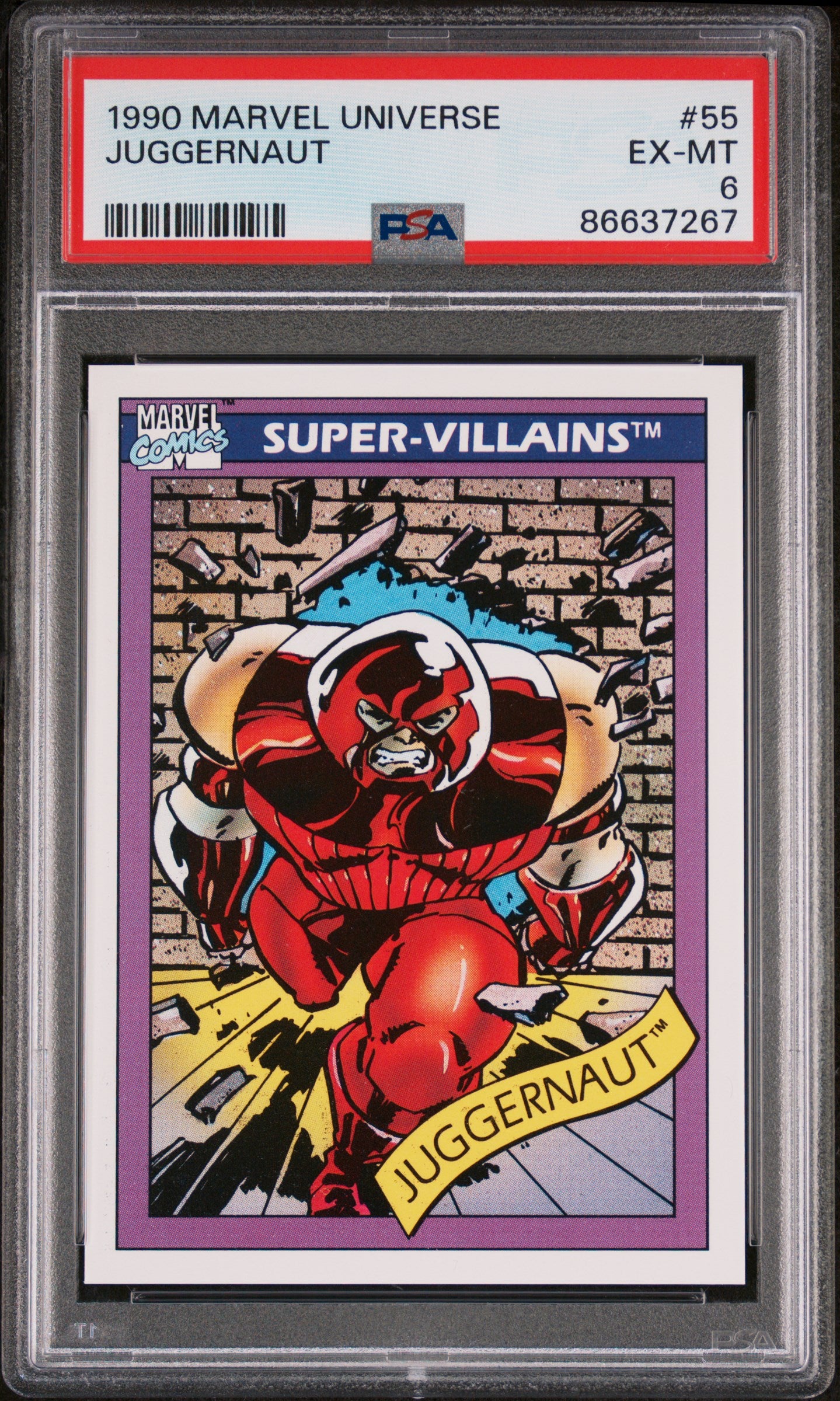 1990 Marvel Universe Juggernaut #55 PSA 6 Graded Comic - Collectible Action Figure for Superhero Fans | Perfect for Display, Gifts & Investment