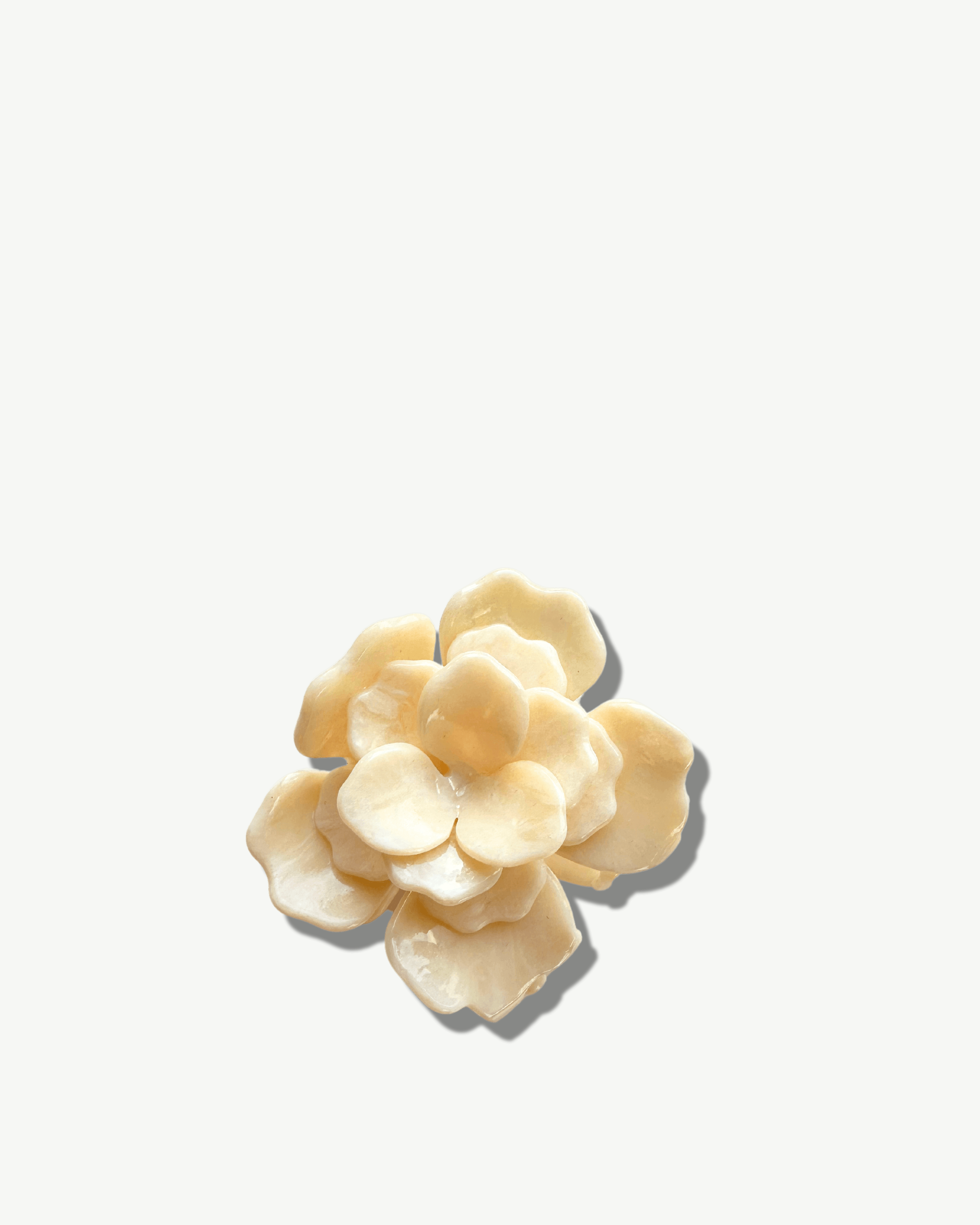 Handmade Origami Gardenia Hair Clip - Elegant Floral Hair Accessory for Women & Girls - Perfect for Weddings, Parties & Everyday Wear