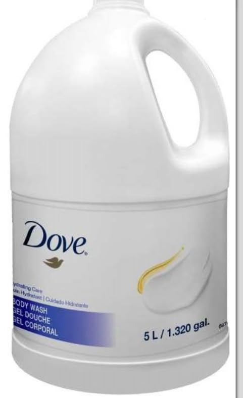 Dove PRO Body Wash Refill 5L (3-Pack) - Daily Moisturizing Shower Gel for Dry Skin | Bulk Refill for Home, Gym & Spa Use