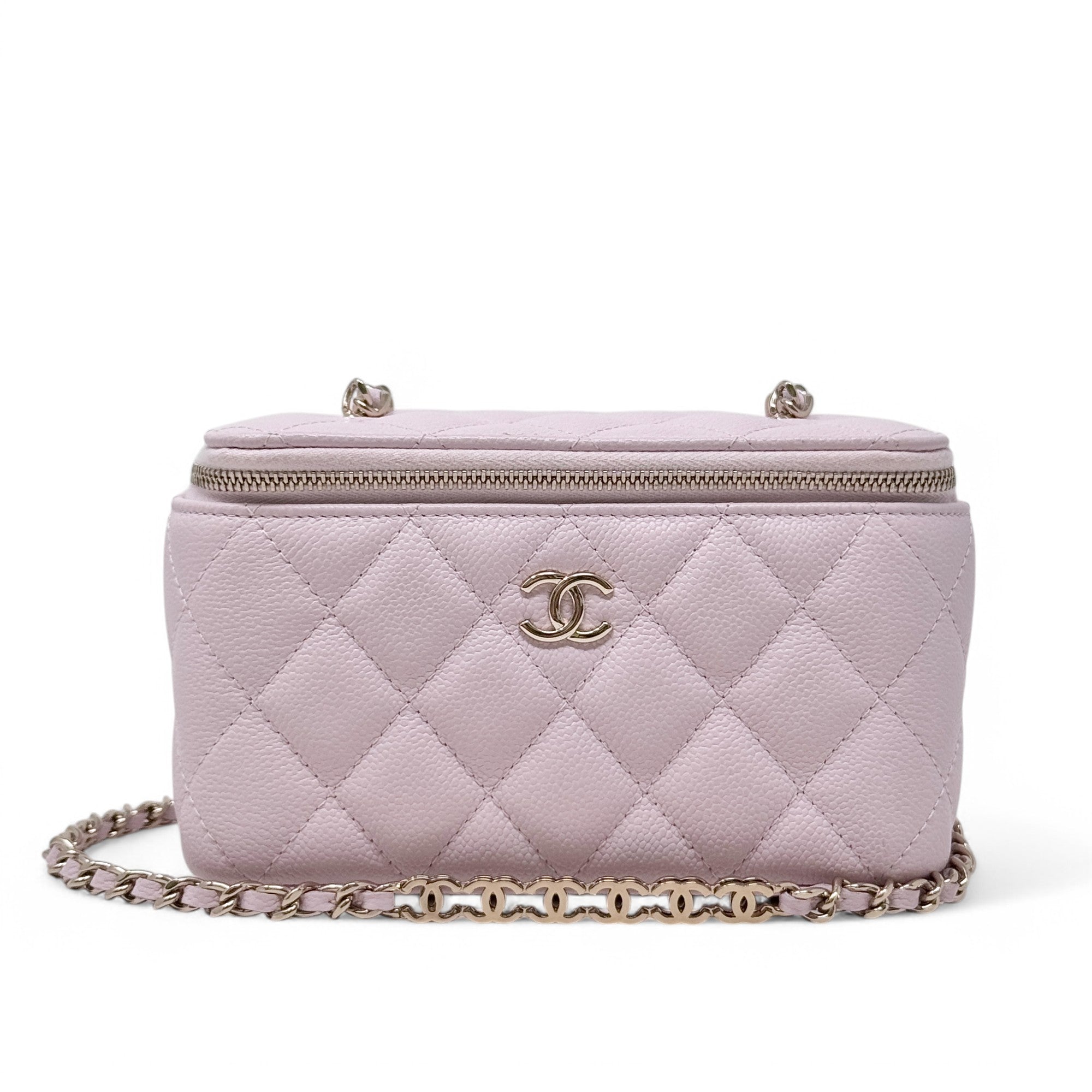 Chanel Pink Small Vanity Bag With Chain Crossbody - Luxury Designer Shoulder Bag for Women, Perfect for Parties, Dating & Night Out