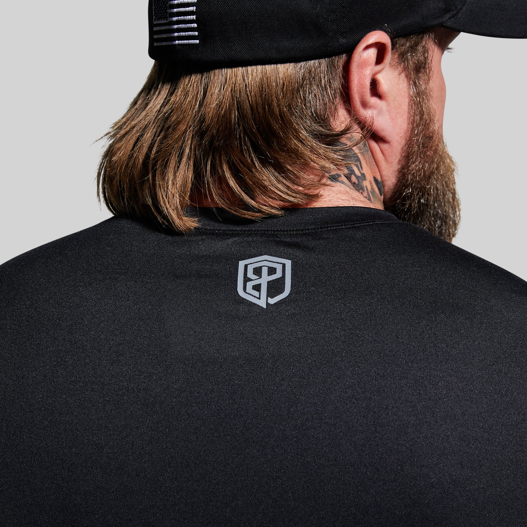 Men's Long Sleeve Performance Shirt - Moisture Wicking & UV Protection - Black - Ideal for Hiking, Camping & Outdoor Activities